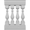 Ekena Millwork Traditional Balustrade Railing Kit Style N (5 7/8" On-Center Spacing to Pass 4" Sphere Code) BALK37X024TRN - alternate 1